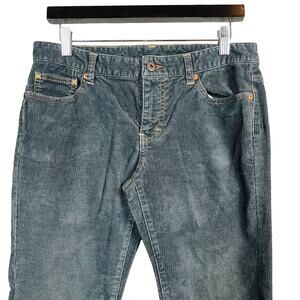 Polo Jeans Co Corduroy Pant Y2K Trouser Navy Blue - 8